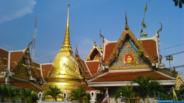 Buddhisticky chram v Bangkoku.