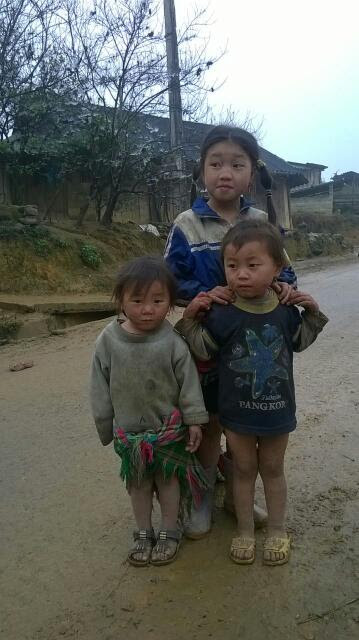 Děti severního Vietnamu.